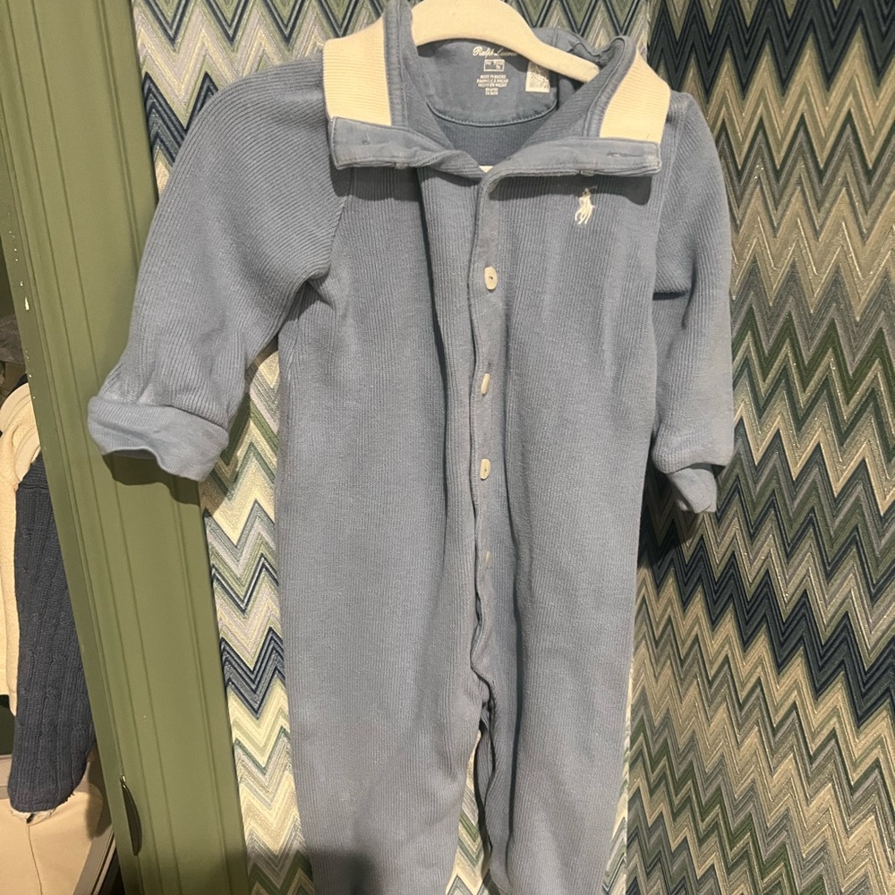 Polo Ralph Lauren Blue Kids Onesie